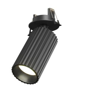 Oprawa wpuszczana CALIPSO karbowana tuba czarny 1xGU10x10W IP20 Maytoni 1049584
