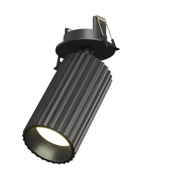 Oprawa wpuszczana CALIPSO karbowana tuba czarny 1xGU10x10W IP20 Maytoni 1049584