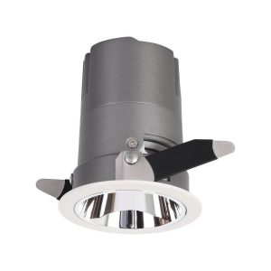 Oprawa wpuszczana COB okrągła biało-srebrna LED 6W 4000K 400lm IP20 V-TAC 916196