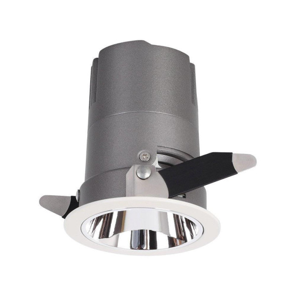 Oprawa wpuszczana COB okrągła biało-srebrna LED 6W 4000K 400lm IP20 V-TAC 916196