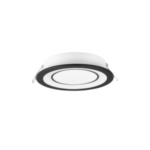 Oprawa wpuszczana CORE okrągła czarno-biała LED 10W 3000K 1040lm IP20 Trio 916837