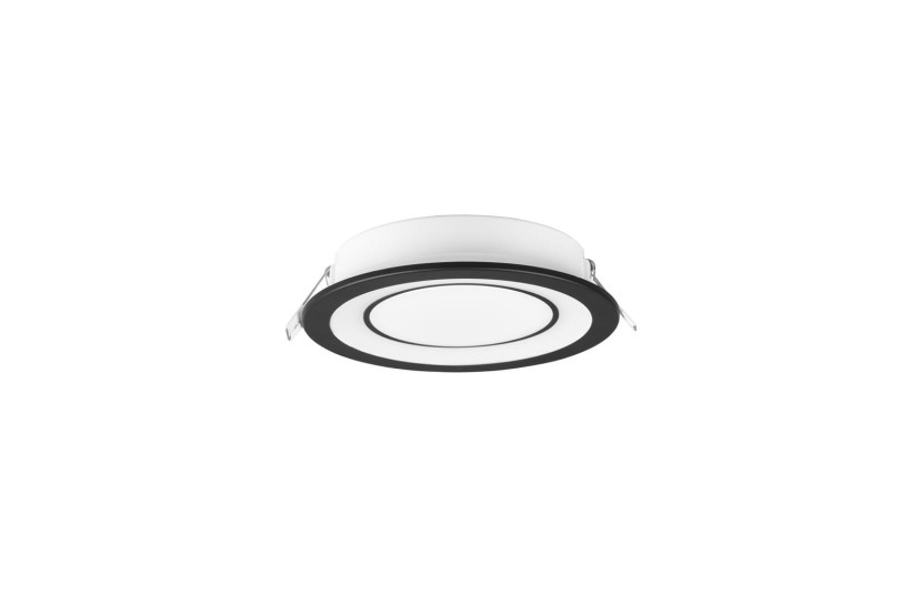 Oprawa wpuszczana CORE okrągła czarno-biała LED 10W 3000K 1040lm IP20 Trio 916837