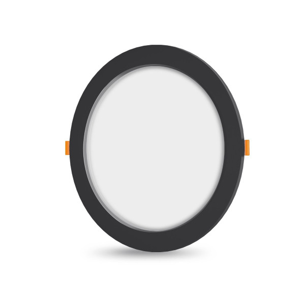 Oprawa wpuszczana DownLight okrągła czarna LED 12W 4000K 1350lm IP20 Videx 917886