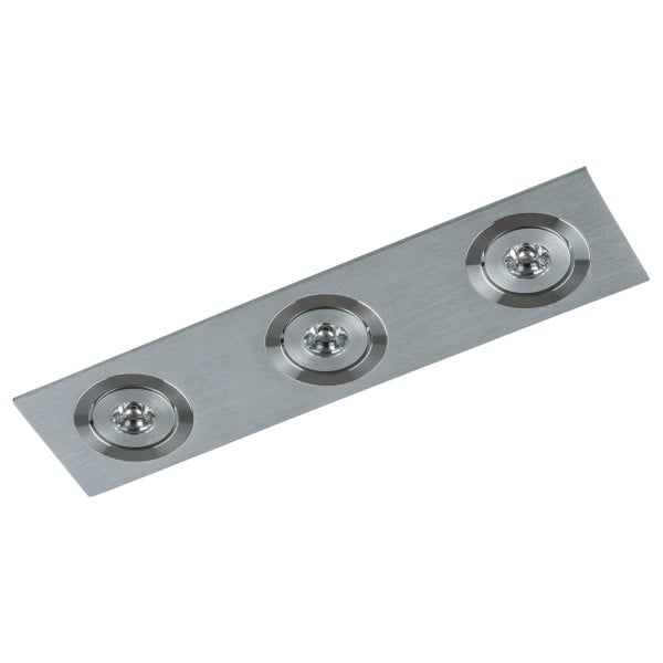 Oprawa wpuszczana FIAMMA prostokątna stal satyna LED 3W lm IP20 Italux 917804