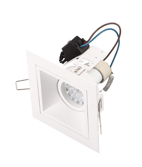 Oprawa wpuszczana HIT biały 1xGU10x10W wym:8,5x11,5x11,5cm IP20 Maxlight 1049517