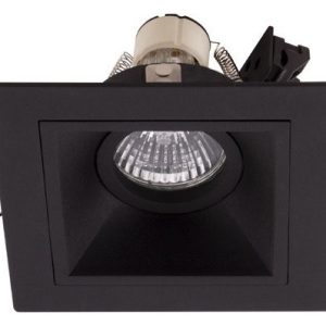 Oprawa wpuszczana HIT czarny 1xGU10x10W wym:8,5×11,5×11,5cm IP20 Maxlight 1049448