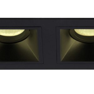 Oprawa wpuszczana HIT czarny 2xGU10x10W wym:8,5×21,5×11,5cm IP20 Maxlight 1049467
