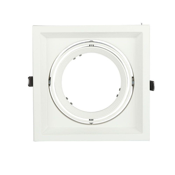 Oprawa wpuszczana kwadratowa biała 17,4cm 1xG53x15W IP20 V-TAC 917745