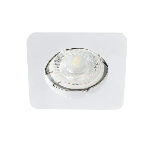 Oprawa wpuszczana kwadratowa biała 8cm NESTA 1xGU10x35W IP20 Kanlux 915707