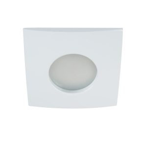 Oprawa wpuszczana kwadratowa biała 8cm QULES 1xGU10x35W IP44 Kanlux 917939 Oprawa wpuszczana kwadratowa biała 8cm QULES 1xGU10x35W IP44 Kanlux 917939
