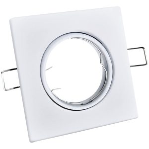 Oprawa wpuszczana kwadratowa biała 9cm OPIN 1xMR16x8W IP20 Polux 916769 Oprawa wpuszczana kwadratowa biała 9cm OPIN 1xMR16x8W IP20 Polux 916769