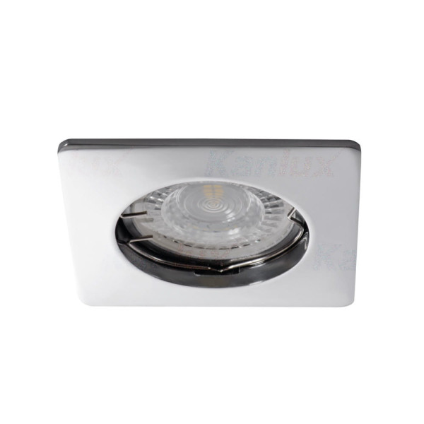 Oprawa wpuszczana kwadratowa chromowana 8cm NESTA 1xGU10x35W IP20 Kanlux 915720