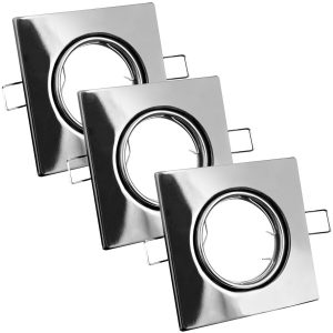 Oprawa wpuszczana kwadratowa chromowana 9cm OPIN 3xMR16x8W IP20 Polux 916717 Oprawa wpuszczana kwadratowa chromowana 9cm OPIN 3xMR16x8W IP20 Polux 916717