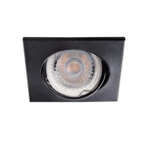 Oprawa wpuszczana kwadratowa czarna 8cm ALOR 1xGU10x35W IP20 Kanlux 1049436 Oprawa wpuszczana kwadratowa czarna 8cm ALOR 1xGU10x35W IP20 Kanlux 1049436