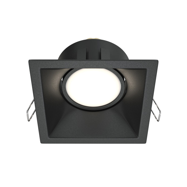 Oprawa wpuszczana kwadratowa czarna 9cm DOT 1xGU10x50W IP20 Maytoni 916083