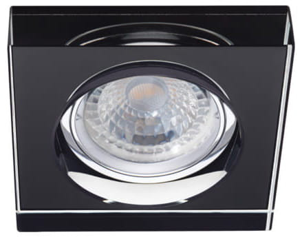 Oprawa wpuszczana kwadratowa czarna 9cm MORTA 1xGU10x20W IP20 Kanlux 1049447