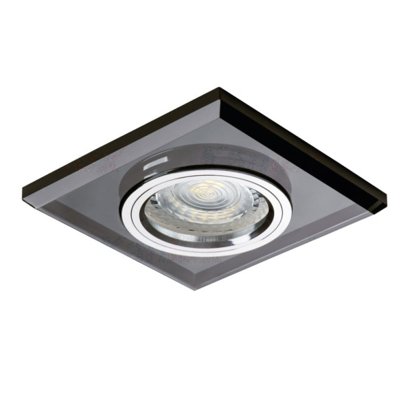 Oprawa wpuszczana kwadratowa czarna 9cm MORTA 1xGU10x50W IP20 Kanlux 917738