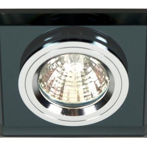 Oprawa wpuszczana kwadratowa czarna 9cm SS 1xMR16x50W IP20 Candellux 915482 Oprawa wpuszczana kwadratowa czarna 9cm SS 1xMR16x50W IP20 Candellux 915482