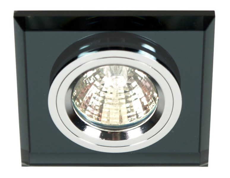 Oprawa wpuszczana kwadratowa czarna 9cm SS 1xMR16x50W IP20 Candellux 915482