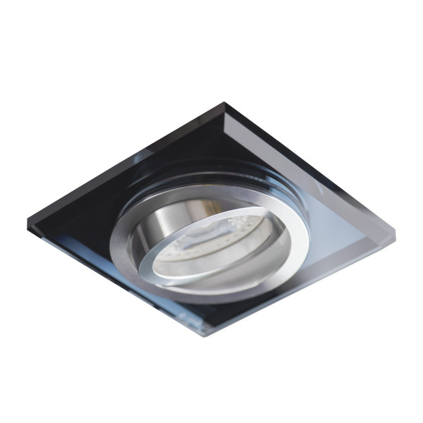 Oprawa wpuszczana kwadratowa czarna-chromowana MORTA 1xGU10x10W IP20 Kanlux 1049555