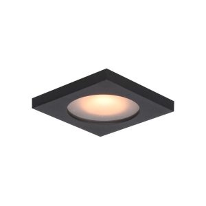 Oprawa wpuszczana kwadratowa czarna matowa ANTAR 1xGU10x10W IP44 Italux 916825 Oprawa wpuszczana kwadratowa czarna matowa ANTAR 1xGU10x10W IP44 Italux 916825