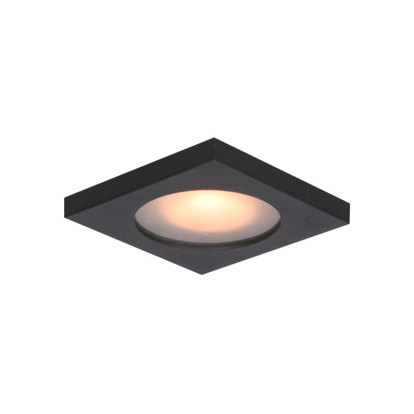 Oprawa wpuszczana kwadratowa czarna matowa ANTAR 1xGU10x10W IP44 Italux 916825