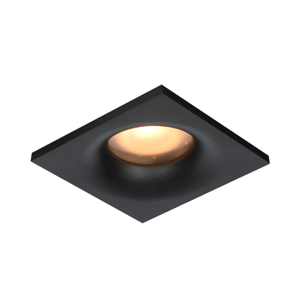 Oprawa wpuszczana kwadratowa czarna matowa NARU 1xGU10x10W IP44 Italux 916729