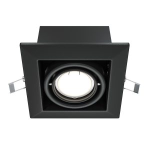 Oprawa wpuszczana kwadratowa czarna METAL MODERN 1xGU10x50W IP20 Maytoni 917790