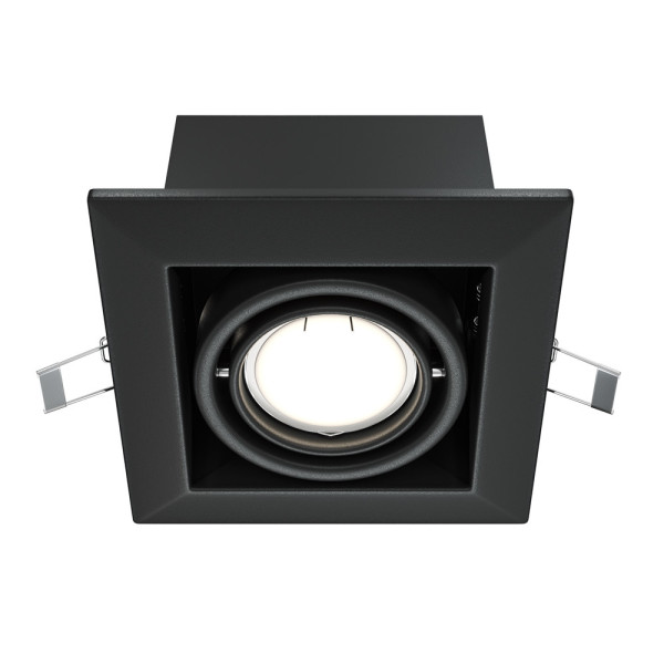 Oprawa wpuszczana kwadratowa czarna METAL MODERN 1xGU10x50W IP20 Maytoni 917790