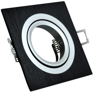 Oprawa wpuszczana kwadratowa czarna SOUTH 1xGU10x8W IP20 Polux 917751