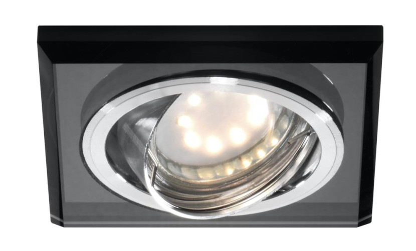 Oprawa wpuszczana kwadratowa czarna SSU 1xMR16x50W IP20 Candellux 915505