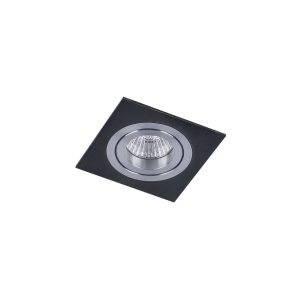 Oprawa wpuszczana kwadratowa czarno-srebrna MOOTY 1xGX5.3x50W IP20 Italux 917752