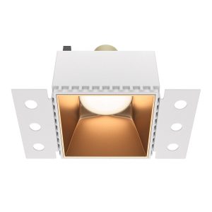 Oprawa wpuszczana kwadratowa mosiężno-złota SHARE 1xGU10x20W IP20 Maytoni 916357