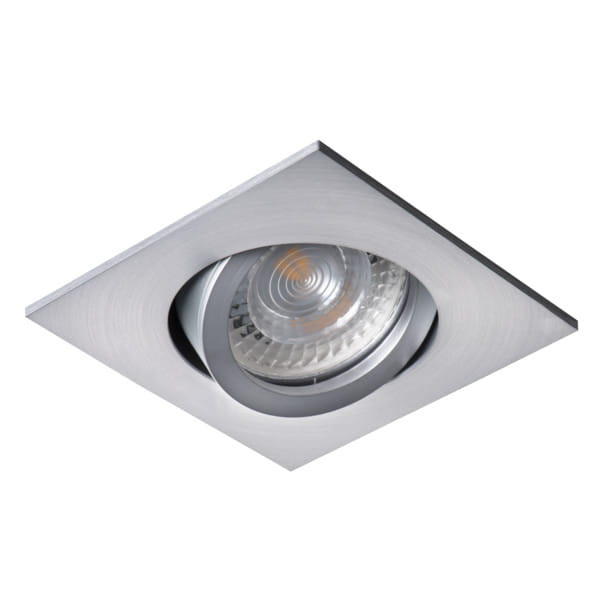 Oprawa wpuszczana kwadratowa srebrna 8cm EVIT 1xGX5.3x50W IP20 Kanlux 1050964