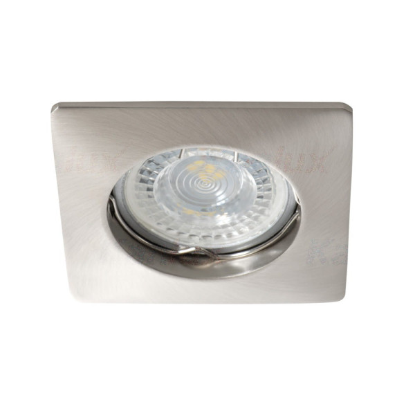 Oprawa wpuszczana kwadratowa srebrna 8cm NESTA 1xGU10x35W IP20 Kanlux 915714