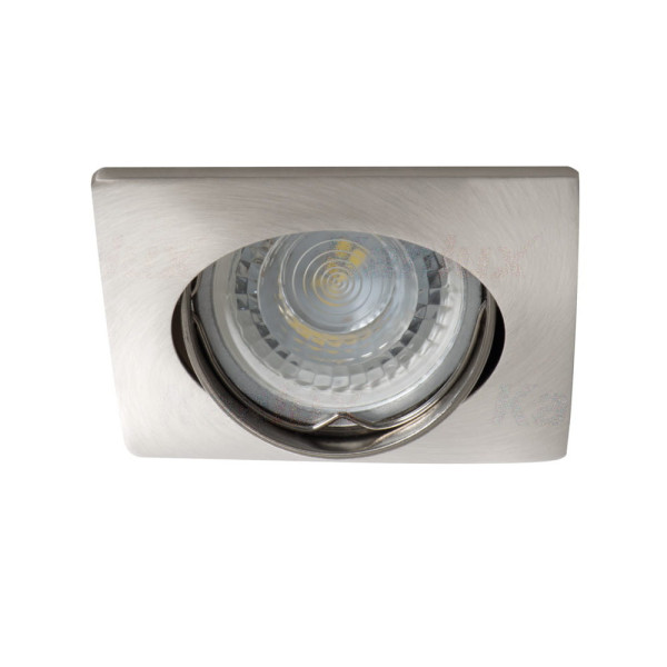 Oprawa wpuszczana kwadratowa srebrna 8cm NESTA 1xGU10x35W IP20 Kanlux 915713