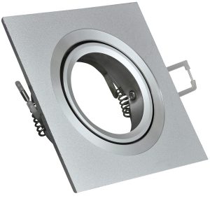 Oprawa wpuszczana kwadratowa srebrna matowa SOUTH 1xGU10x8W IP20 Polux 917950 Oprawa wpuszczana kwadratowa srebrna matowa SOUTH 1xGU10x8W IP20 Polux 917950