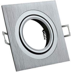 Oprawa wpuszczana kwadratowa srebrna SOUTH 1xGU10x8W IP20 Polux 918006 Oprawa wpuszczana kwadratowa srebrna SOUTH 1xGU10x8W IP20 Polux 918006