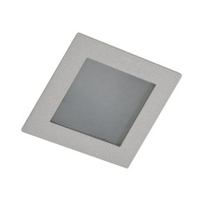 Oprawa wpuszczana kwadratowa srebrno-biała ANSELMO 1xMR16x35W IP20 Italux 916097 Oprawa wpuszczana kwadratowa srebrno-biała ANSELMO 1xMR16x35W IP20 Italux 916097