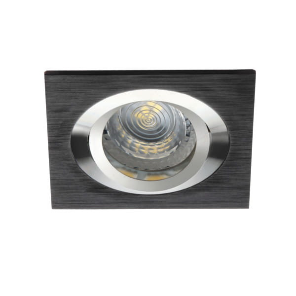 Oprawa wpuszczana kwadratowa srebrno-czarna SEIDY 1xGX5.3x50W IP20 Kanlux 1049522