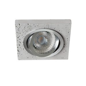 Oprawa wpuszczana kwadratowa srebrno-szara 9cm CEMIN 1xGU10x35W IP20 Kanlux 1050669 Oprawa wpuszczana kwadratowa srebrno-szara 9cm CEMIN 1xGU10x35W IP20 Kanlux 1050669