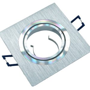 Oprawa wpuszczana kwadratowa szczotkowany srebrny 1xGU10x50W IP20 IdeaLED 917867 Oprawa wpuszczana kwadratowa szczotkowany srebrny 1xGU10x50W IP20 IdeaLED 917867