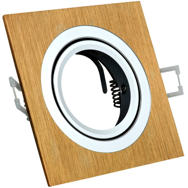 Oprawa wpuszczana kwadratowa złota szczotkowana SOUTH 1xGU10x8W IP20 Polux 918013