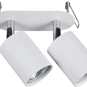 Oprawa wpuszczana listwa biała i chrom 15cm EYE 2xGU10x10W IP20 Nowodvorski 916183 Oprawa wpuszczana listwa biała i chrom 15cm EYE 2xGU10x10W IP20 Nowodvorski 916183