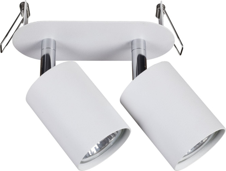 Oprawa wpuszczana listwa biała i chrom 15cm EYE 2xGU10x10W IP20 Nowodvorski 916183