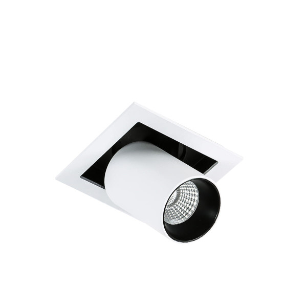 Oprawa wpuszczana MERCANTA biało-czarna LED 12W 3000K 810lm IP20 Italux 916789