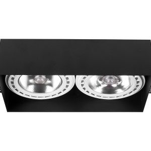 Oprawa wpuszczana Mod Plus 2-punktowa stalowa czarna 25589 Oprawa wpuszczana Mod Plus 2-punktowa stalowa czarna 25589