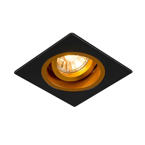 Oprawa wpuszczana oczko CHUCK DL SQUARE BLACK- GOLD 92706 Zuma Line 804285