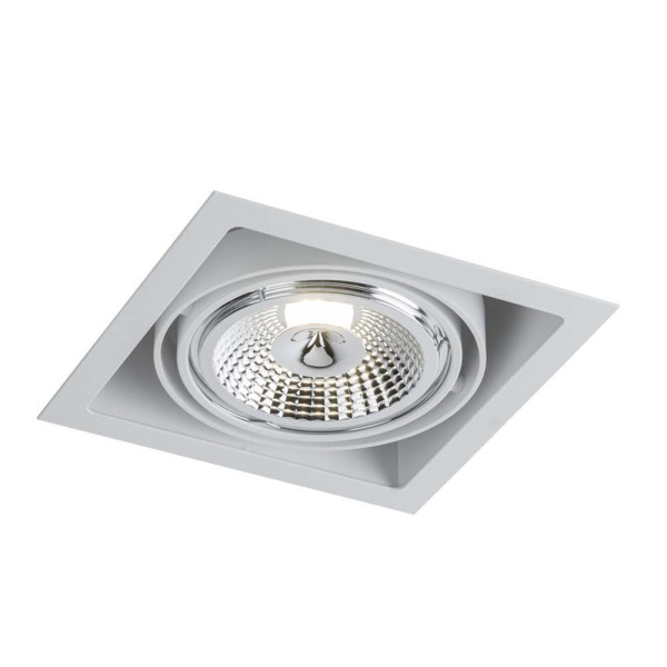 Oprawa wpuszczana oczko kwadratowa biała 18,5cm MUKO 1xGU10x18W IP20 Shilo 916752