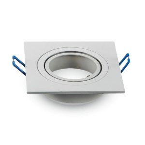 Oprawa wpuszczana oczko kwadratowa biała 7,5cm 1xGU10x35W IP20 V-TAC 917987